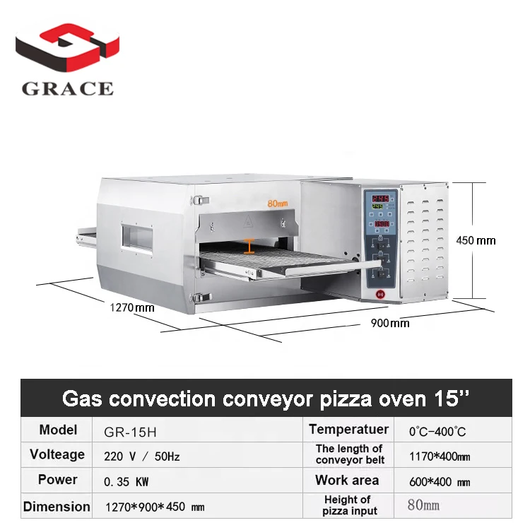 commercial bakery equipment conveyor pizza oven New Electric Gas Conveyor Pizza Oven gas pizza conveyor oven