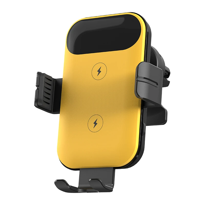 Самый популярный автомобильный держатель для телефона с двойной катушкой и беспроводным зарядным устройством на вентиляционное отверстие для Samsung Galaxy Z Flip 3