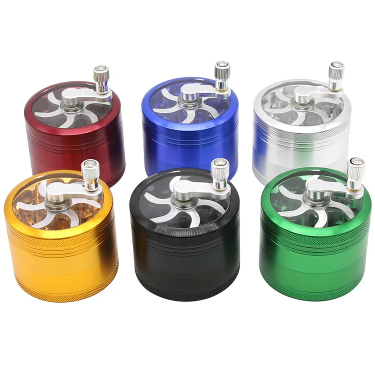 Wholesale High Quality Smoking Accessories Herb Grinder Hand Metal Herb Tobacco Grinder Dry Herb Grinder