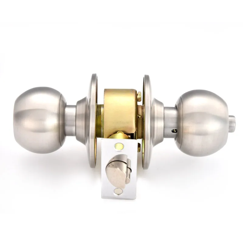 Современный замок для входной двери из нержавеющей стали цилиндрический круглый шариковый дверной замок