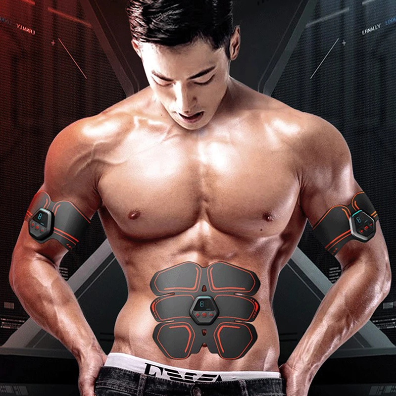 Six pack abs fitness electric muscle stimulation machine