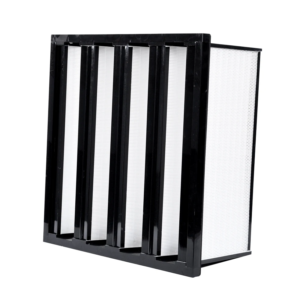 Customized Size Biopharmaceutical Industry Laminar Flow Hood Sanitaire V-Shaped Hepa Filter U15
