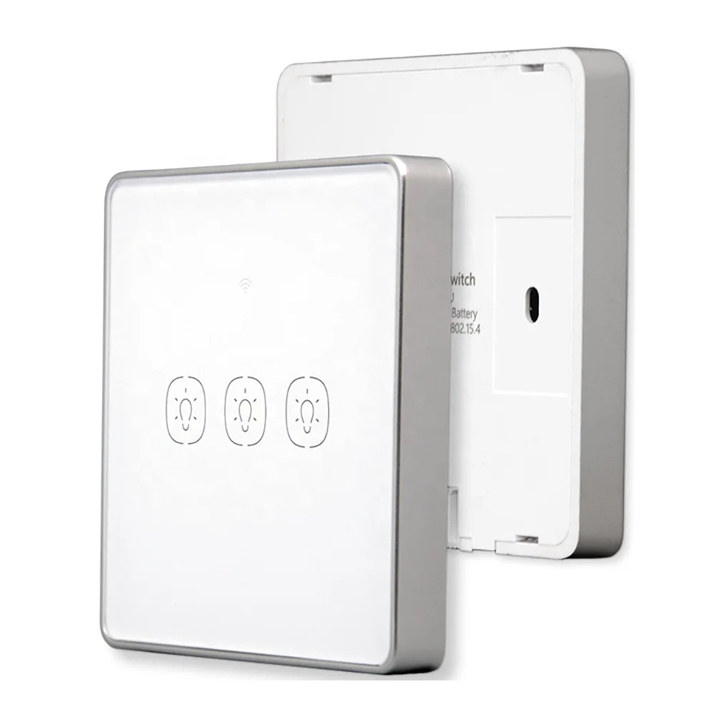 1/2/3 Gang Smart Home System Full Autom Tuya ZigBee Wireless Touch Panel Battery Powered Smart Scene Wall Light Switch