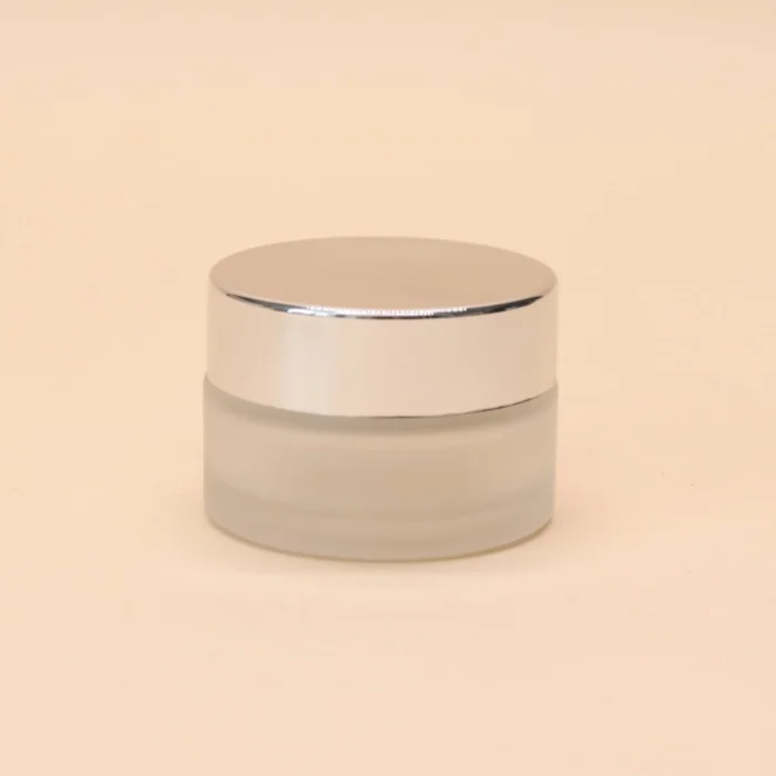 Metal plastic lid glass jar 5g 10g 15g 20g 30g 50g 2oz 3oz 4oz glass cream jar with lid custom glass jar LOGO