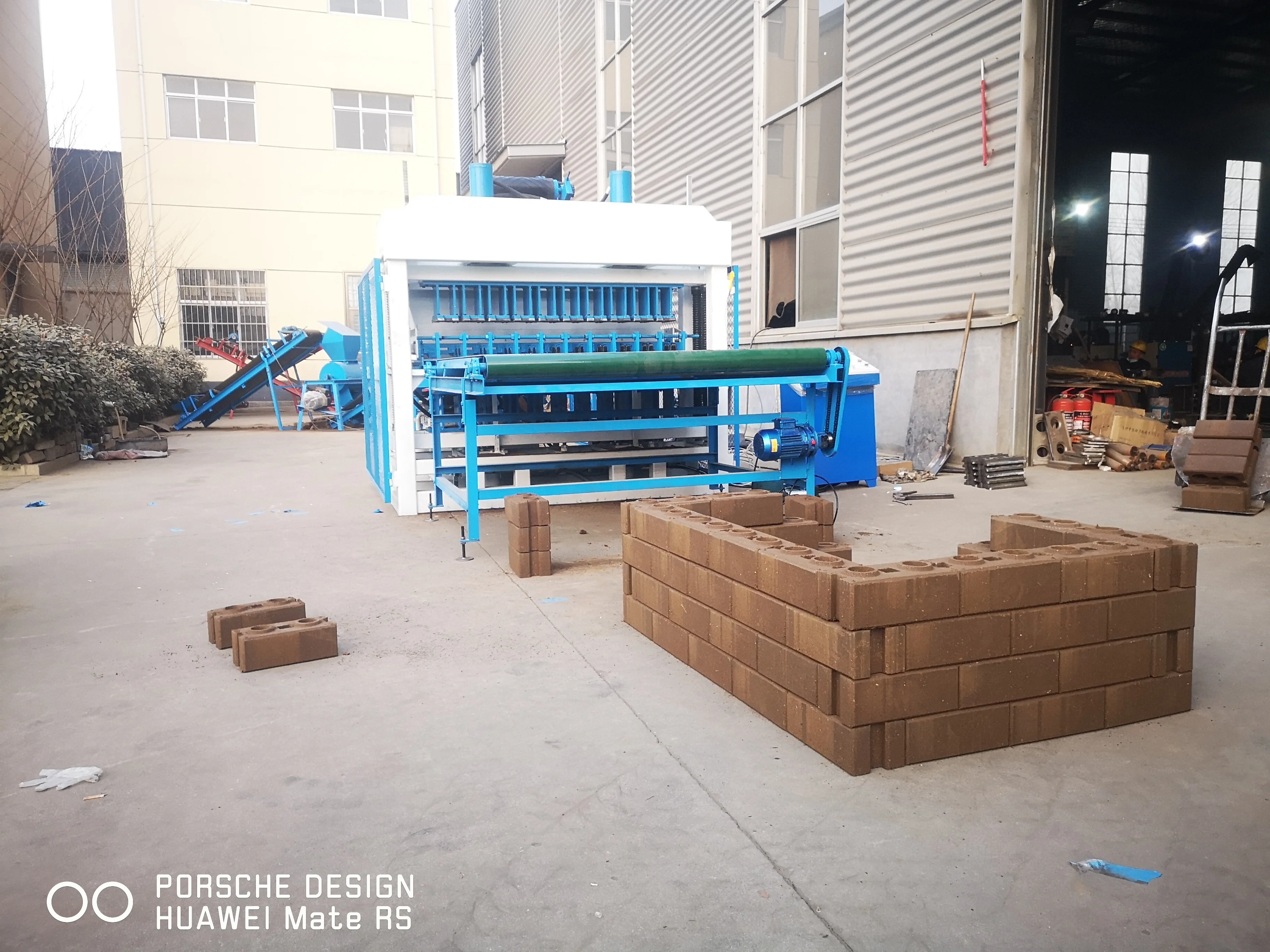 HBY10-10 Interlocking clay pressed brick industrial commercial machine manual compressed earth block making machine