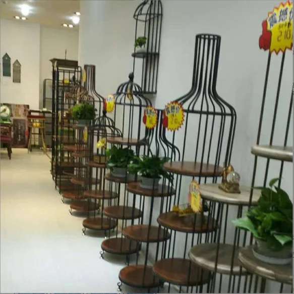 Factory Price Sales Practical Wan Hongxin Hollow Beautiful Practical multi-layer Flower Pot Flower Shelf three-dimensional shelf