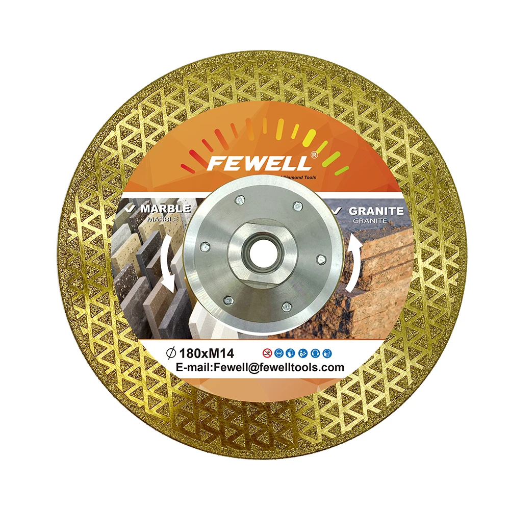 7inch 180*M14 electroplated diamond cutting disc for marble,granite,ceramic, general purpose