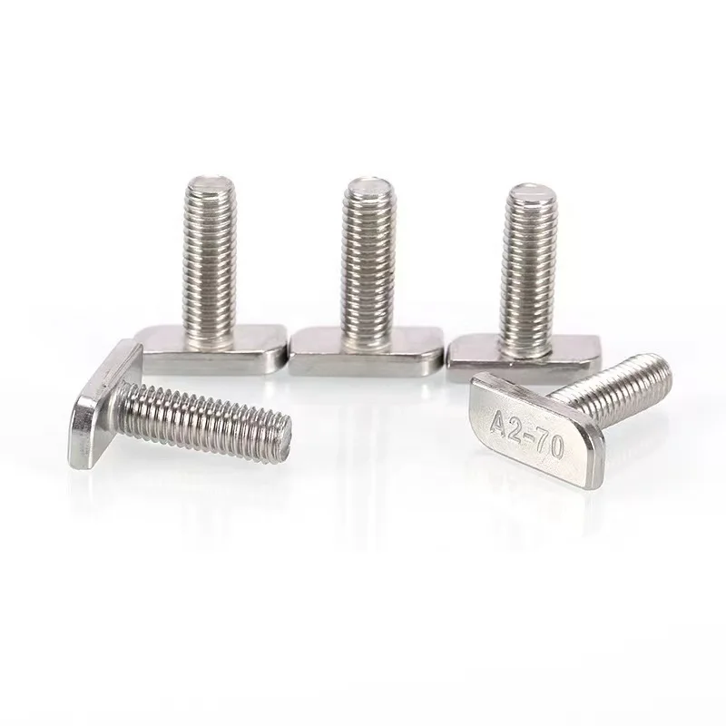 M8 M10 Square Hammer Head T Shaped Stainless Steel Bolt Solar Mounting T-Bolt