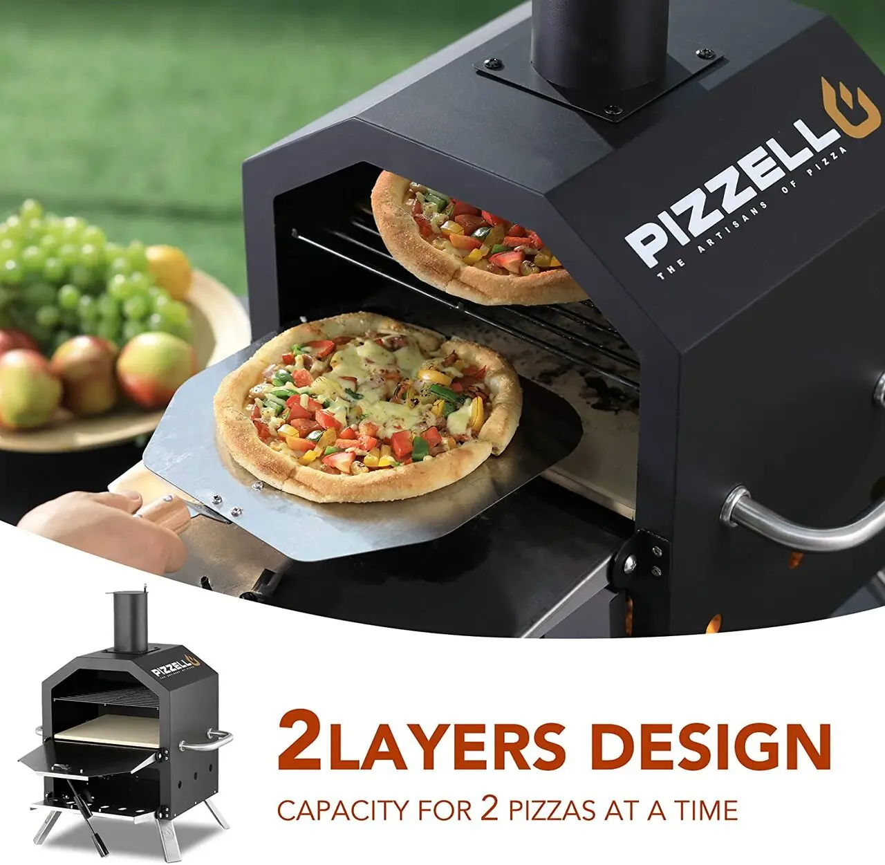 Danlong new outdoor portable double outside wood fired pizza oven wood burning