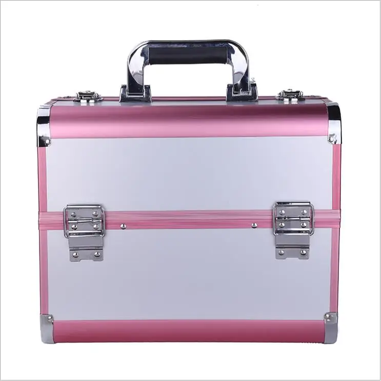 
Beauty Make Up Box For Cosmetic Box Professional Travel Box Metal Cosmetic Case 