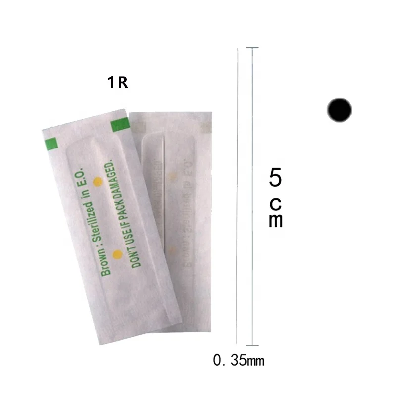 
500pcs/box Traditional Needles Microblading Sterilized Disposable Tattoo Needle 1R 3R 5R 5F 7F For Permanent Makeup 