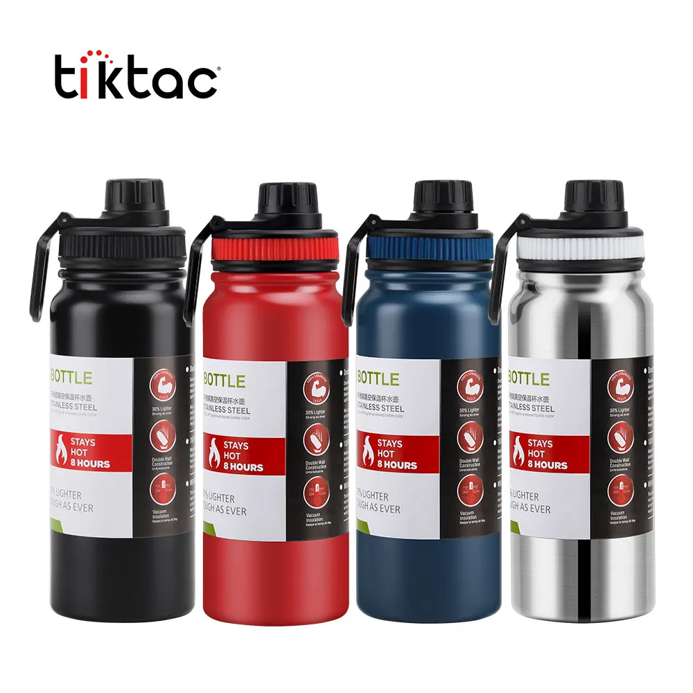 2020 Factory Suppliers 32oz 40oz Blue Double Wall 18/8 Stainless Steel Canteen Water Bottle With handle
