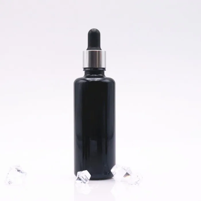Luxurious cosmetic skin care dark violet glassdropper bottle 0ml 30 ml 50 ml 100 ml essential oil glass serum bottle