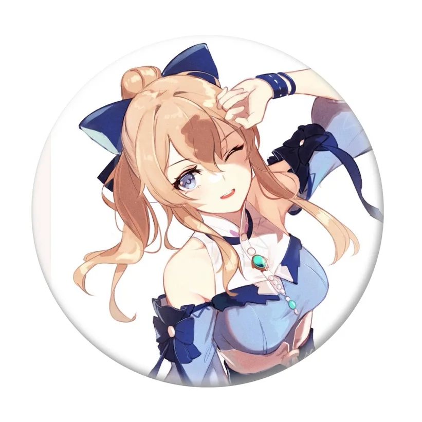 genshin Impact traveler heroine lumine hutao kawayi cute game badges