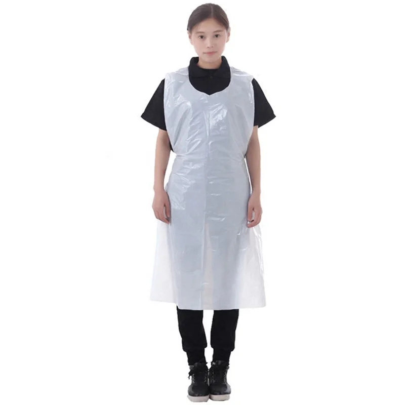 Slaughter House PE Apron Disposable Waterproof LDPE HDPE Polyethylene Farm Single Use Apron