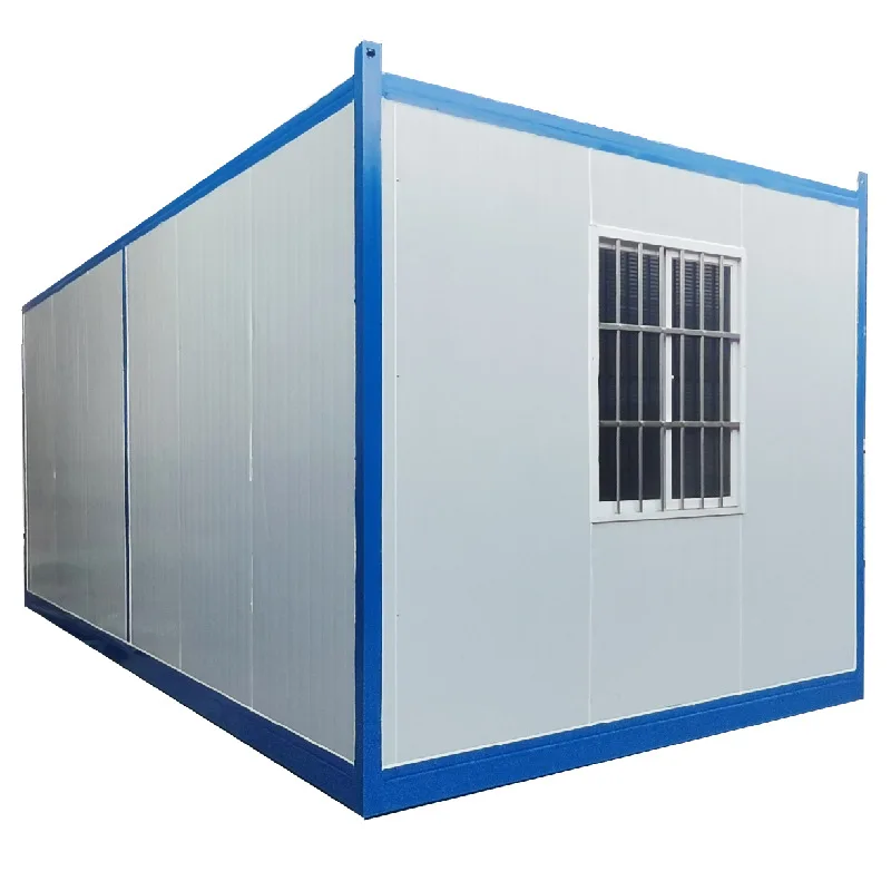 Prefabricated Steel Frame Modular Tiny Flat Pack Portable Prefab Homes Ship Container Warehouse Storage Houses Garage
