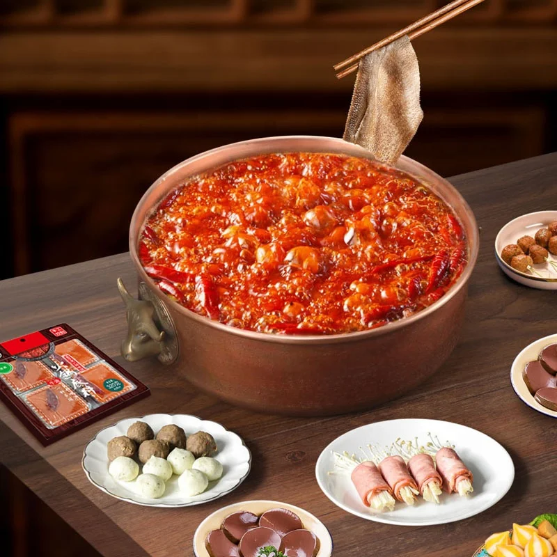 Tianchu 320g Chinese Traditional Condiments For Restaurant Halal Hot Pot Base Seasoning Mix Spicy Flavor Hot Pot Soup Base