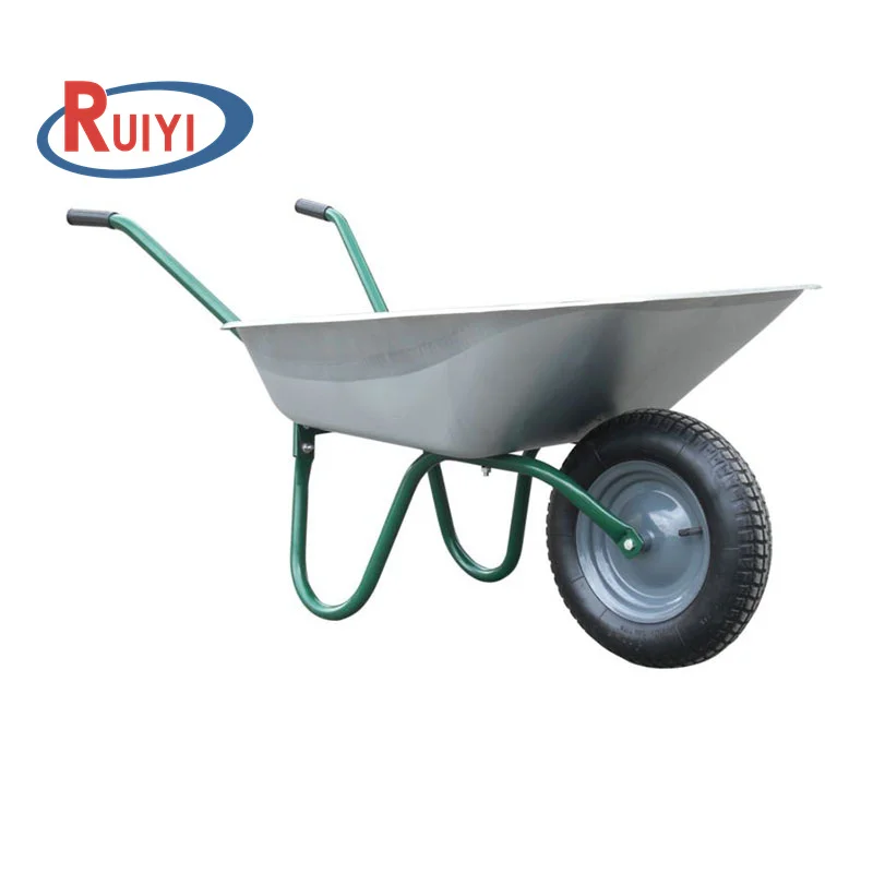 Competitive Wheel barrows Home Garden China lightweight Galvanised Metal Cart with Pneumatic Tyre wheelbarrows
