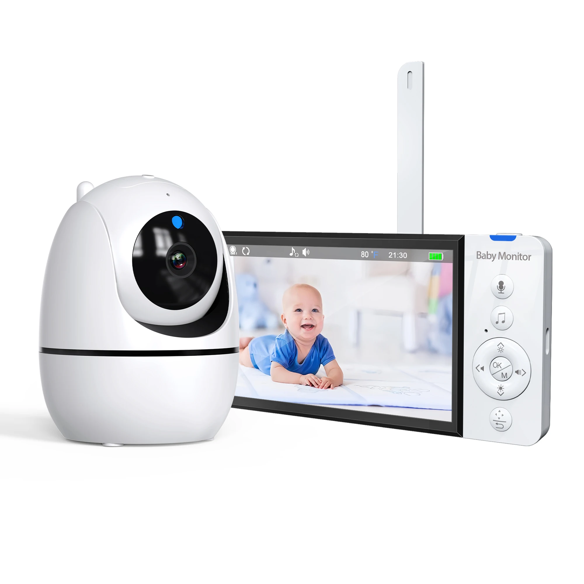 Wholesales Wireless 5' Video Baby Monitor Infrared Night Vision Video Nanny Babyphone HD Baby Monitor With Camera And Audio