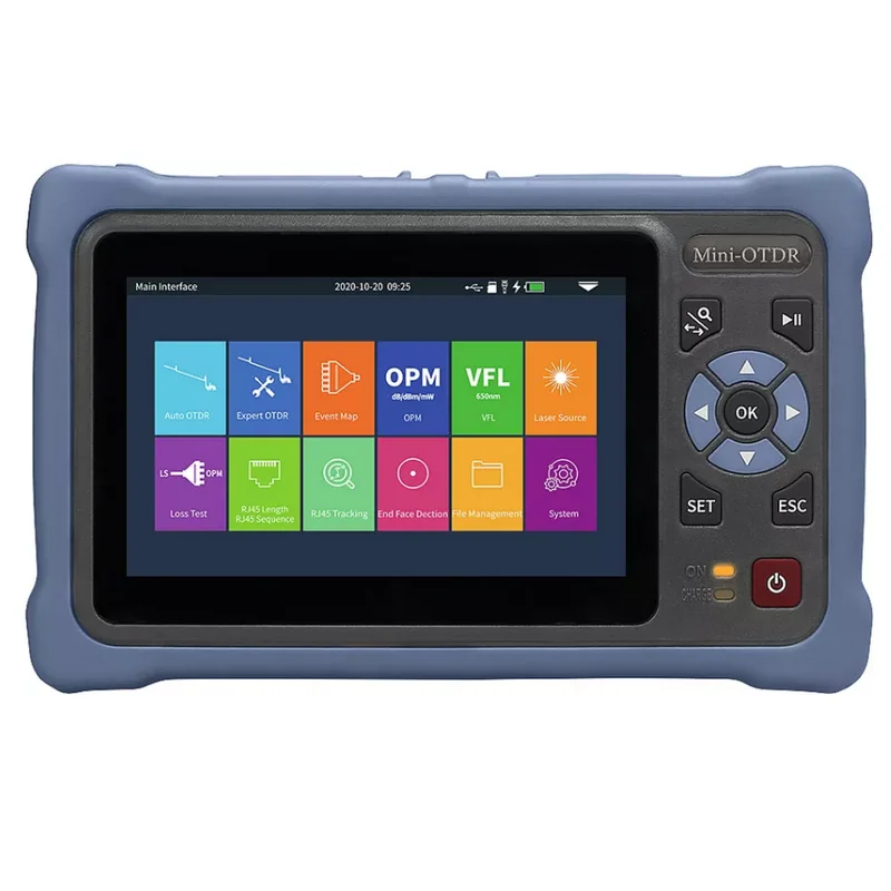 Мини OTDR 1310/1550nm 26/24dB сенсорный экран портативный мульти функции тестера оптиковолоконный тестовый Pon VFL