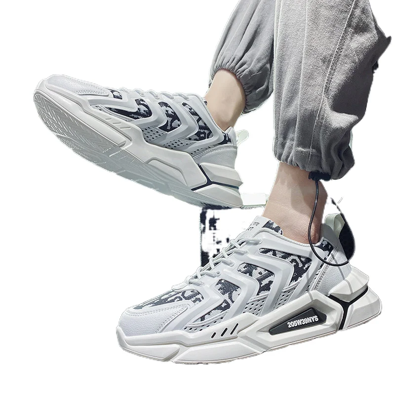 2021 New Trendy Male Daddy Shoes Korean Version Of The Trend Of Youth Sports And Leisure Small White Board Shoes