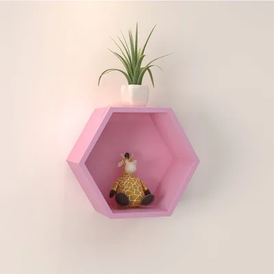 Custom wooden  storage rack Wall cube shelf entryway decoration Wall Hanging Shelves