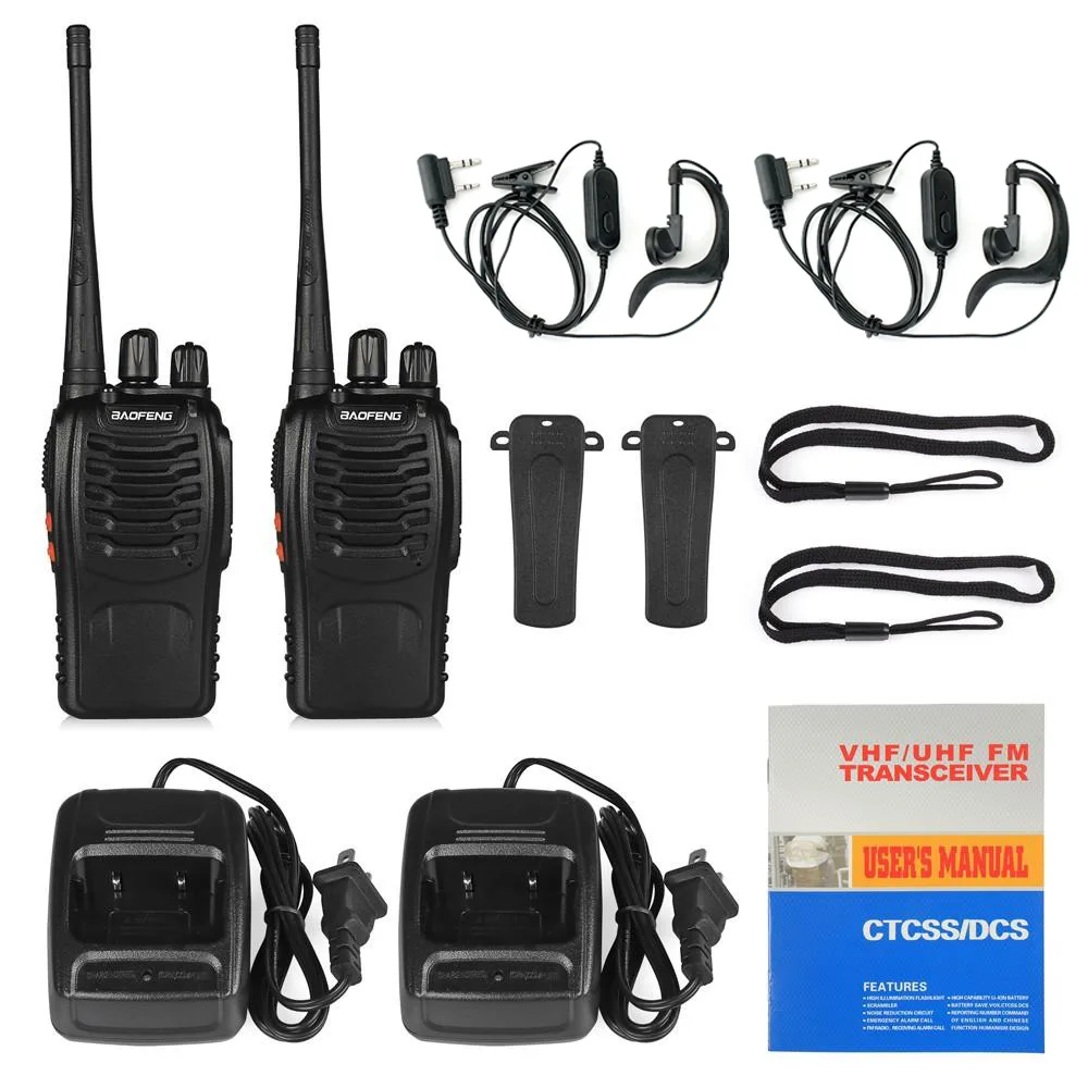Baofeng 888S Dual Band Handheld Walkie Talkie BF-888S Transceiver 3W Output Power 400-470MHz Frequency Ran Mobile Radio