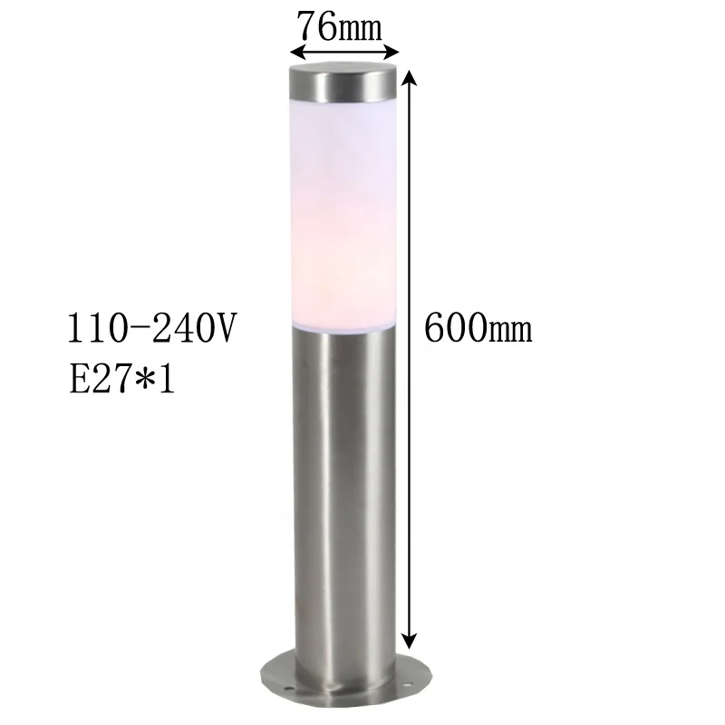 NEW design LED Waterproof lawn lamp outdoor landscape garden stainless steel bollard light