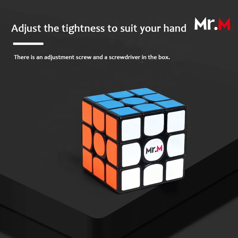 Sengso 3x3x3  Magnetic Magic Cube Gift Box Durable Black Bottom Educational Toys Speed Cubes Puzzle Toy