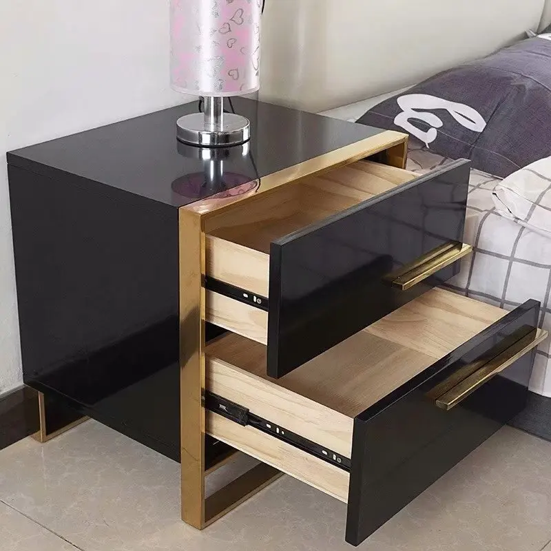 Оптовая продажа, Высококачественная мебель для спальни, подставка в современном стиле, прикроватный столик из цельного дерева