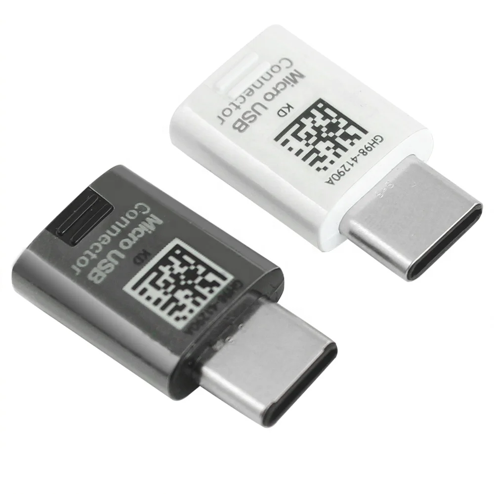 
 Оригинальный переходник с Micro USB на Type C для Samsung Type-c, Кабель-адаптер, быстрое зарядное устройство для Samsung Galaxy S8/S9 S8 Plus C7 C9 pro  