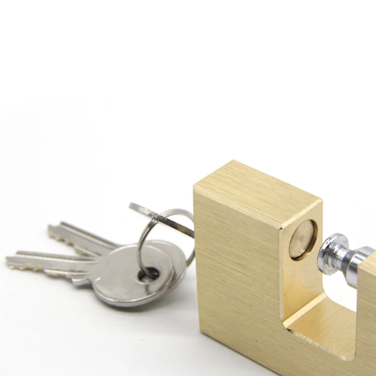 75mm High Quality Brass Padlock Outdoor Candado Security Rectangular Padlock