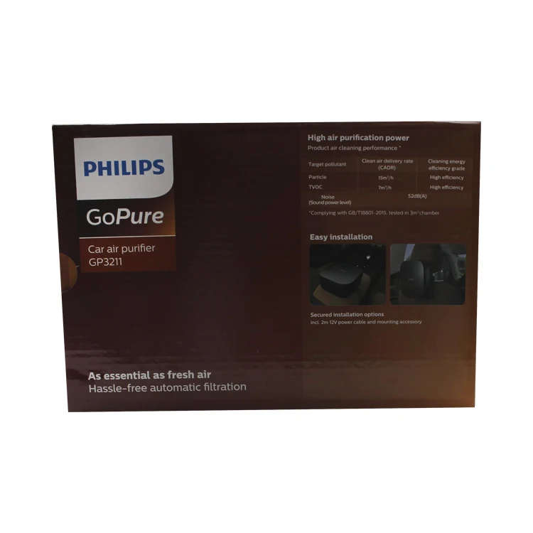 Factory wholesale multi-colour printing luxury high quality car air purifier retail custom packaging box