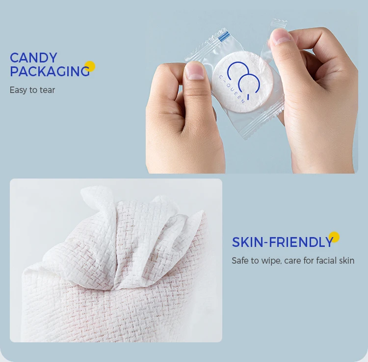 Factory Mini Portable Cotton Biodegradable Disposable Magic Hotel Coin Tissue Face Compressed Towel