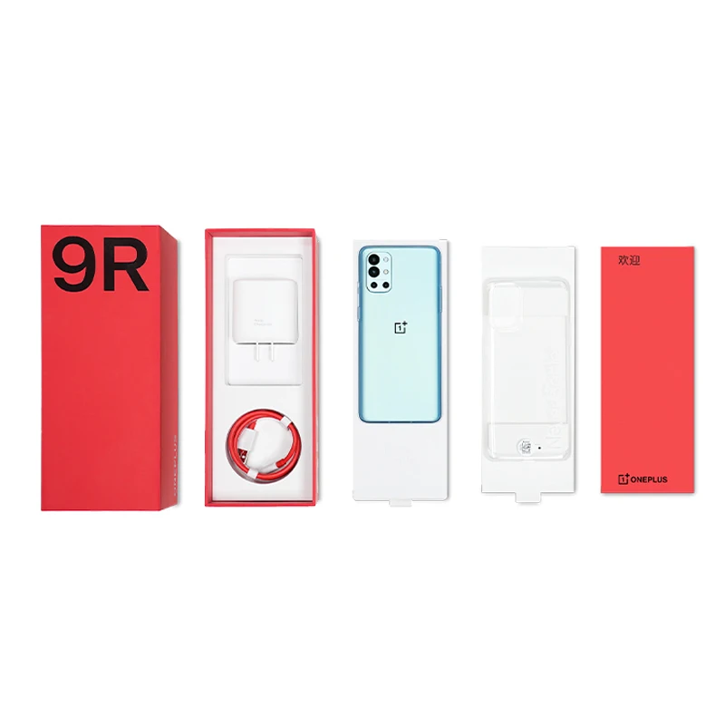 Global Rom OnePlus 9R 5G Smartphone 8GB 128GB Snapdragon 870 120Hz AMOLED Display 65W Warp 48MP Quad OnePlus Oxygen OS