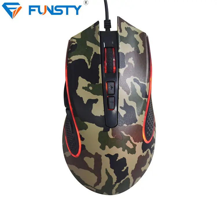 Новинка 2019, оптическая светодиодная камуфляжная компьютерная мышь Usb 7D, игровая мышь