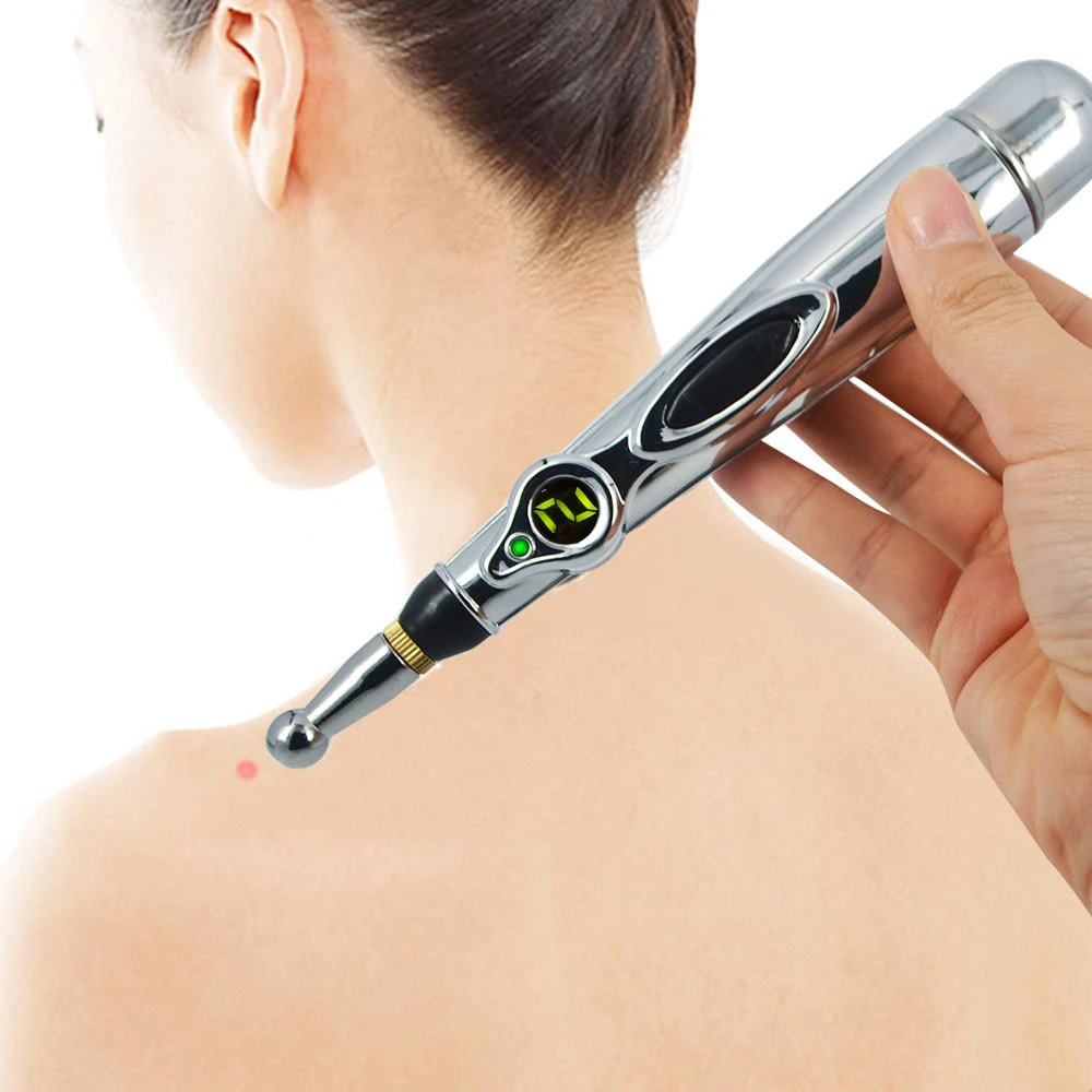 Electronic Acupuncture Pen Pain Relief Therapy Pen Safe Acupuncture Meridian Energy Heal Massage Body Head Leg  N0099
