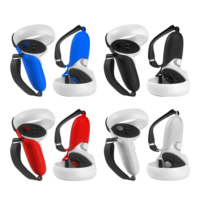 Прямая поставка силиконовый чехол для ручки цельный комплект + ремешок рук костюм Oculus вопросы 2