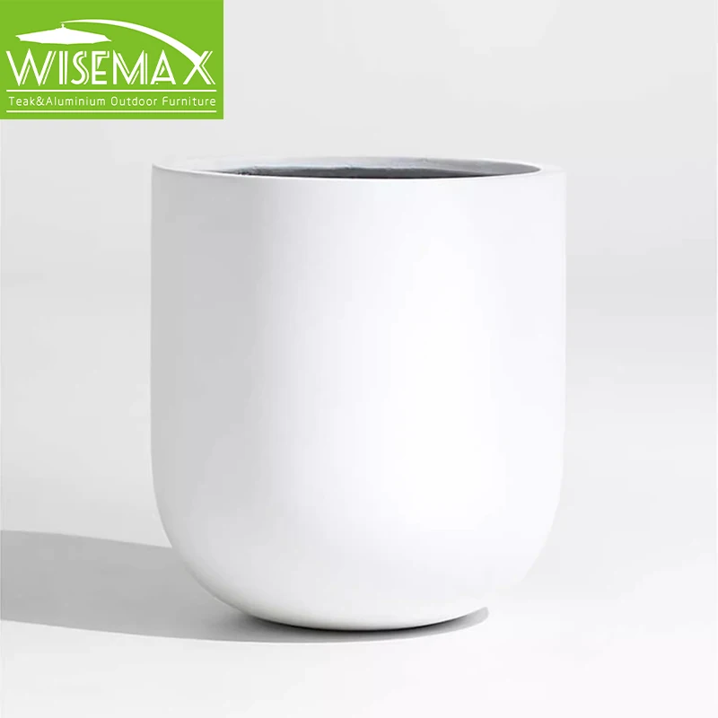 WISEMAX мебель в скандинавском стиле минималистский цементный цветочный горшок современный уличный круглый напольный для сада двора