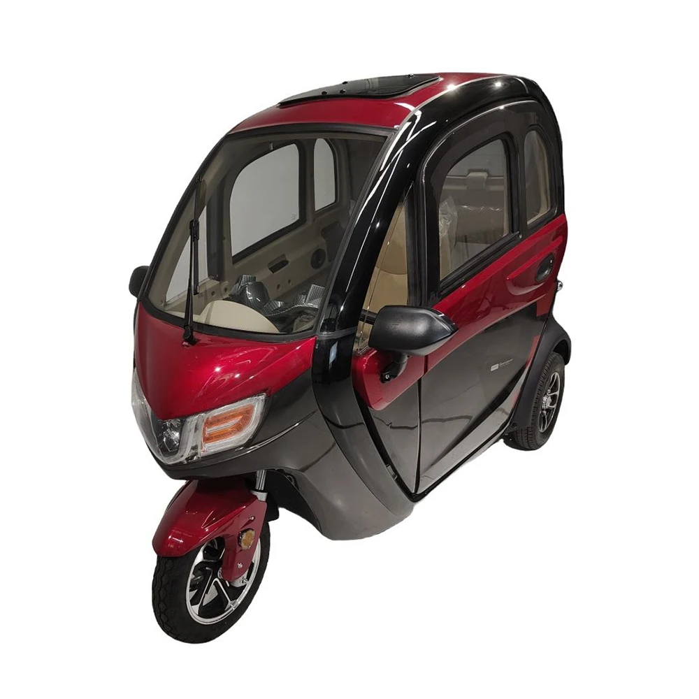 EEC Electric Vehicle Fully Enclosed Cabin Scooter 3 Wheel Electric Taxi Tricycle with Air Conditioning