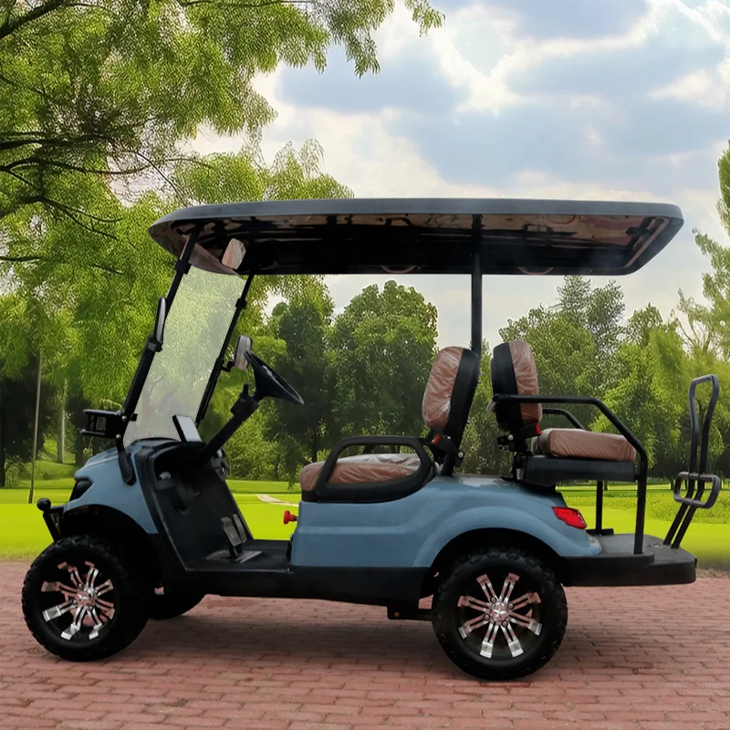 Lifted golf cart electric golf cart lithium battery utility vehicle  shuttle
