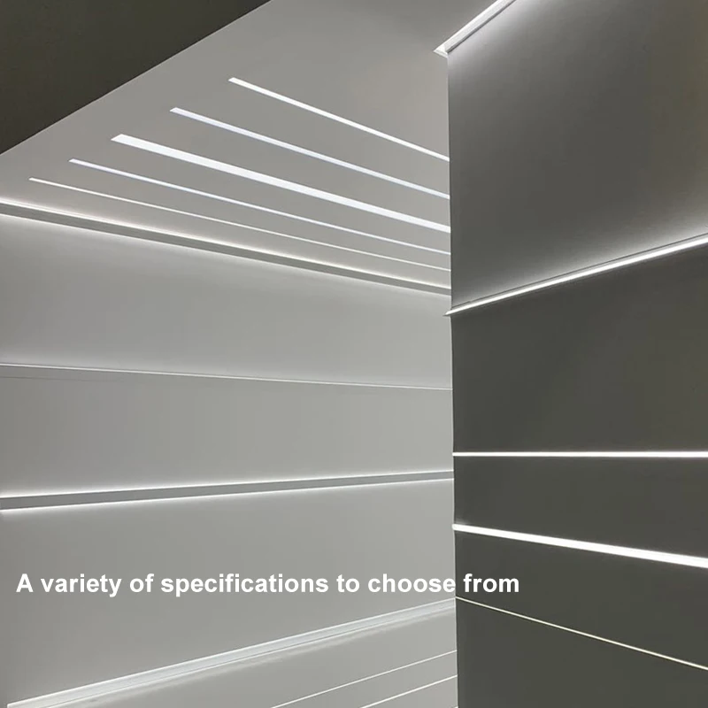 KXJ Aluminum Extrusion Profile Trimless Led Profile Strip Led Channel Recessed Drywall Led Aluminum Profile For Ceiling Wall