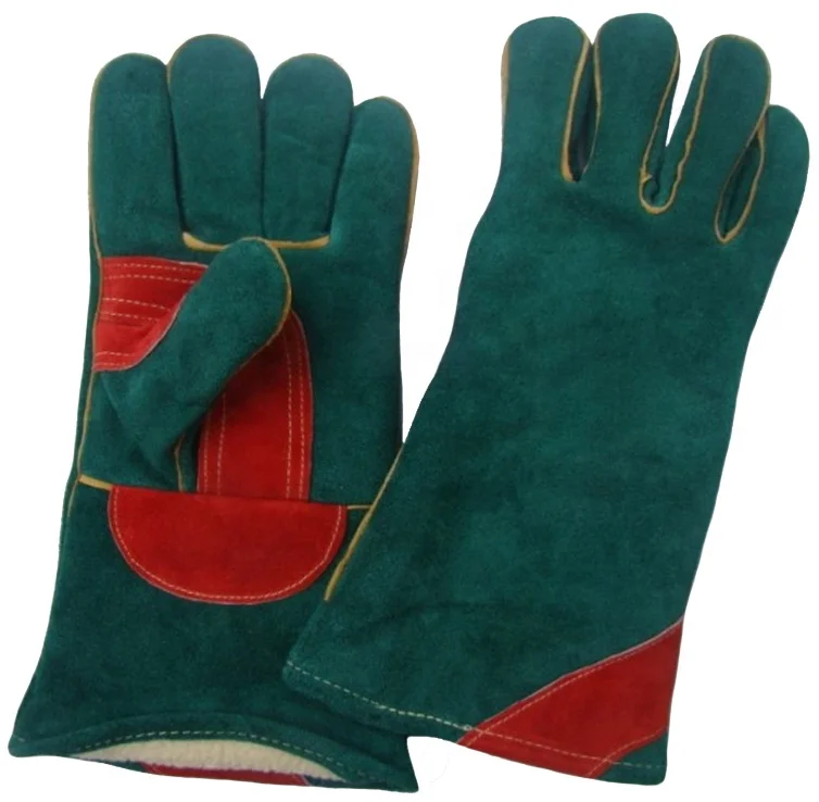 BBQ Split Cow Leather Welding Gloves