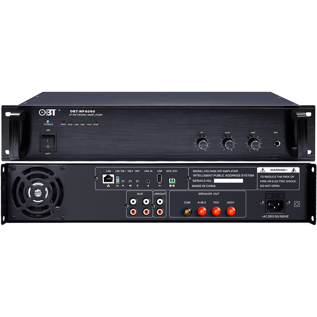 IP Audio Amplifier Network IP PA system Amplifier SIP Amplifier