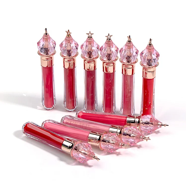 High Shine Lipgloss Wholesale Five-pointed Star Truncheon Tube Lipstick Vegan Lipgloss Base