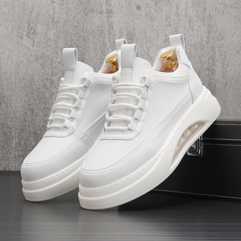 2022 Korean Style Canvas Trendy Shoes Height Increasing Custom Men Shoes with Logo Manufacturer