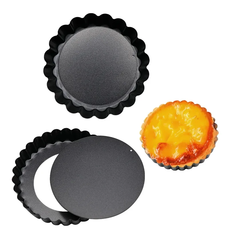 Mini Tart Pan, Small Round Quiche Pan with Removable Bottom Tart Mold Pie Pan