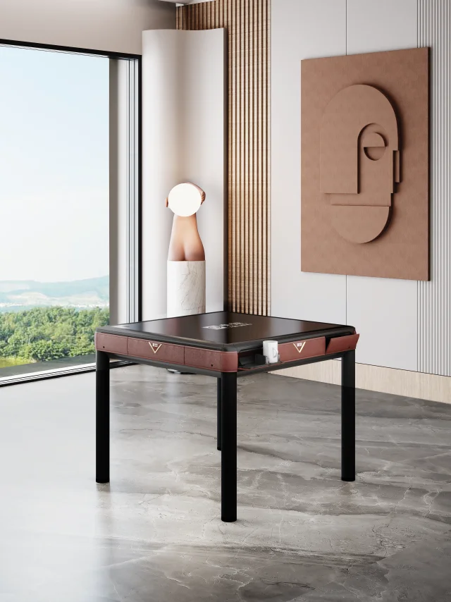 Aolong fully automatic mahjong machine, dining table dual-purpose intelligent home four mouth mahjong machine