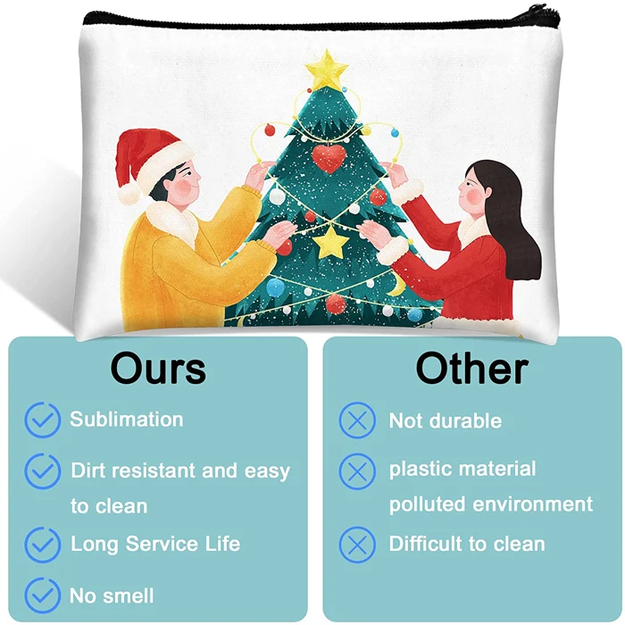 Personal Custom Sublimation Blanks Reusable Gift Bags Cosmetic Bag Jewelry Candy Present Bag DIY  Heat Transfer  Pouch