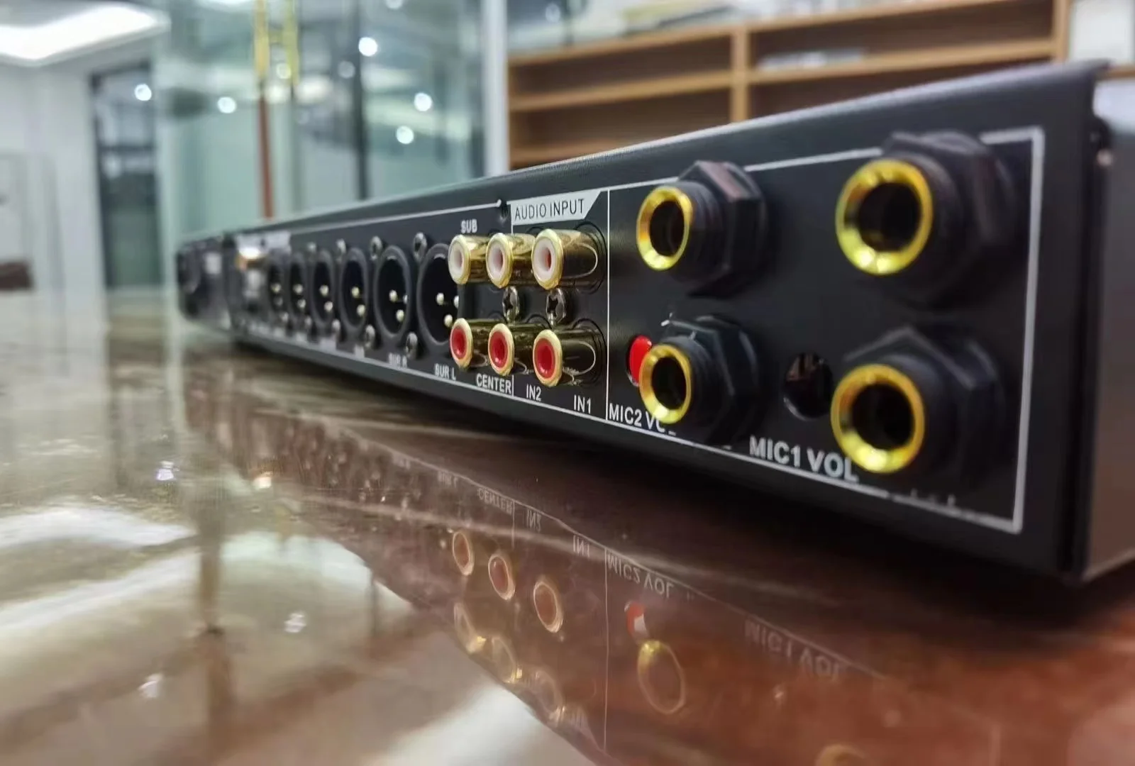 Professional Karaoke Audio Processor front eccetor Can Set via a PC Interface Prevent Howling